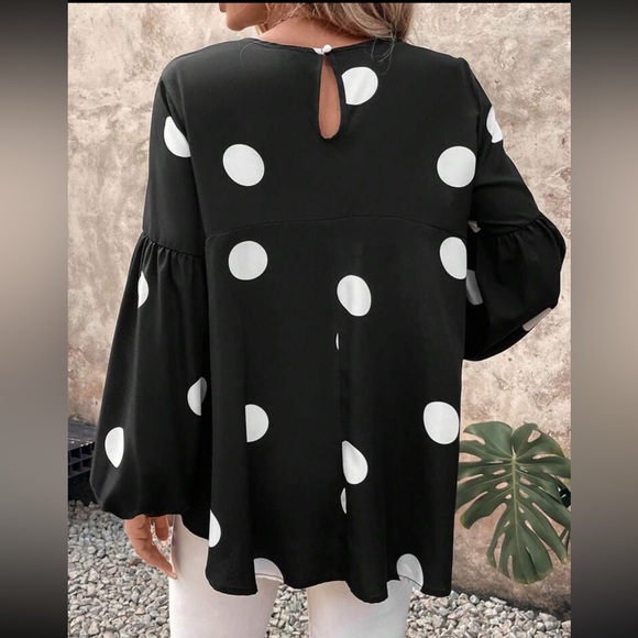 Boho Gingham Peplum Top Blouse Shirt Pink White - Picture 7 of 11